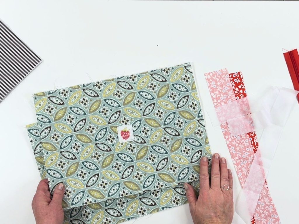 zipper trim pouch panels